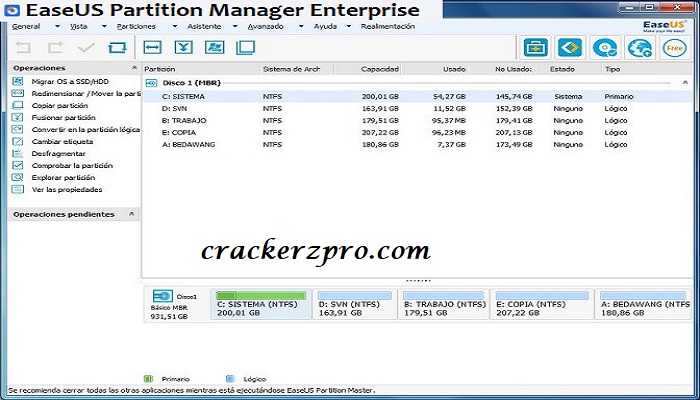 EaseUS Partition Manager Enterprise License Key